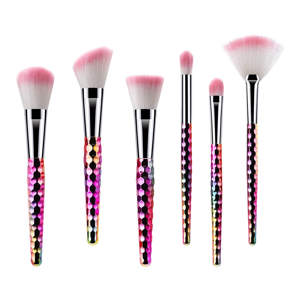 6 Pcs Makeup Brushes With A Eye Shadow Makeup Brush Set