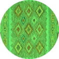 thumbnail image 1 of Ahgly Company Indoor Round Southwestern Green Country Area Rugs, 7' Round, 1 of 1