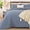 Dusty Blue (Leaf), variant on Quilts Twin Size Bedding Sets, Beige Bedspread Soft Lightweight Pre-Washed Quilt, 2 Piece Cozy Reversible Microfiber Ultrasonic Coverlet with Pillow Sham (Leaf Pattern,66"x90")