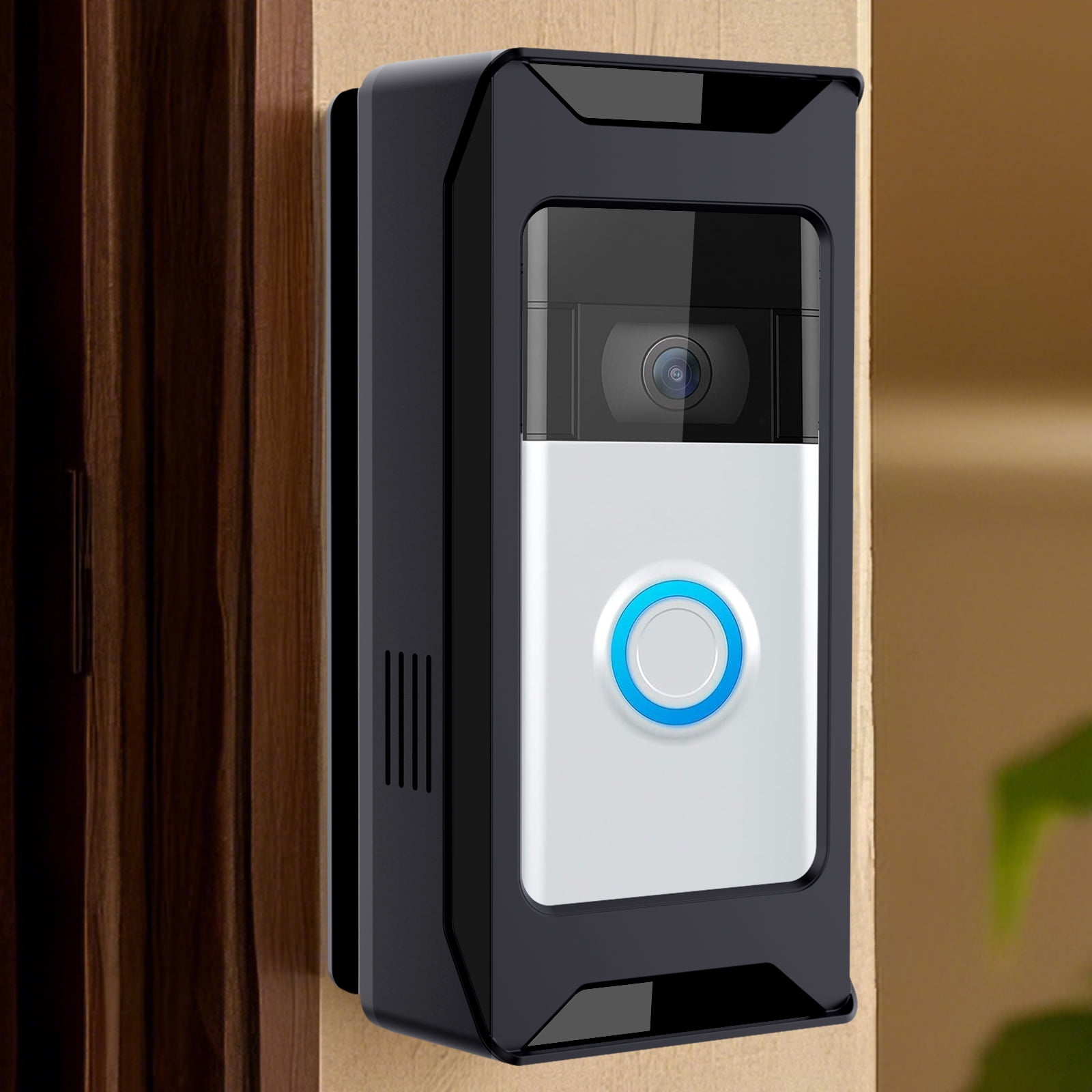 Anti-Theft Video Doorbell Door Mount, Doorbell No-Drill Mount Fit For Most Video Doorbell, Ring Doorbell Holder For Apartment Door, For Video Doorbell 1/2/3/3 Plus/4/Pro/2021(2020 Release - View #3