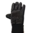 thumbnail image 5 of Texcyngoods Genuine Black Leather Gloves with Warm Fleece Lining For Hardworking Adult Men (Large), 5 of 5