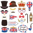 thumbnail image 1 of 20Pcs Amosfun British Photo Booth Props National Day Theme Party Decor, 1 of 9