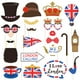 thumbnail image 1 of Amosfun 20 piezas de accesorios para fotomatón con la bandera del Reino Unido para decoraciones de fiestas del Día Nacional Británico, 1 of 1