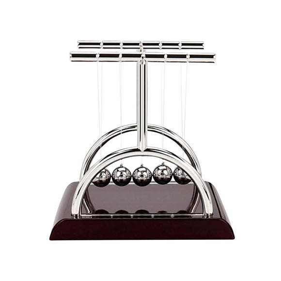 Newton'S Cradle Steel Balance Balls Physics Science Desk Toy Kinetic Energy Pendulum Swing Educational Office Decor Gift 7.09X7.09X5.91 Inches 0.9 Lbs