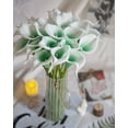 thumbnail image 2 of 20Pcs Artificial Calla Lily Flower Real Touch Latex Flowers for DIY Wedding Bouquet Party Home Decor (Pure White), 2 of 5