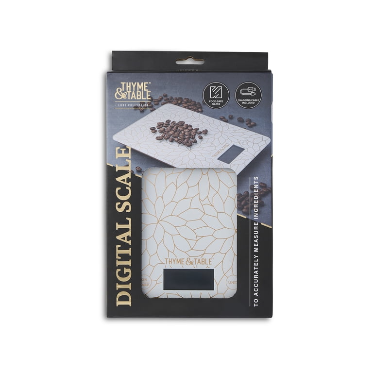 Thyme & Table Digital Kitchen Scale with Glass Top photo 2