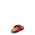 thumbnail image 3 of Time and Tru Women's Footbed Crossband Slide Sandals, 3 of 6