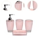 thumbnail image 2 of 4 x Portacepillos de dientes Dispensador de jabón Estuche de almacenamiento portátil Vaso para enjuague bucal Baño Rosa, 2 of 7