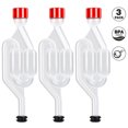 LBNGJZ 3 HighQuality Stainless Steel SShape Airlocks for Homebrewing