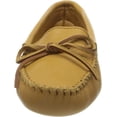 thumbnail image 5 of Minnetonka Women's Double Deerskin Soft Leather Sole Moccasin,Natural Deerskin,8 M US, 5 of 7