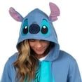 thumbnail image 4 of Disney Women's Lilo and Stitch I Am Stitch Costume Sweatshirt Zip Hoodie w/ Embroidered Face and Stand-Up Ears, 4 of 6