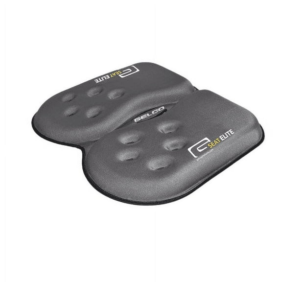 GSeat ELITE Orthopedic Gel and Foam Seat Cushion For Coccyx, Back, Tailbone, Prostate, Postnatal, and Sciatica - Gray