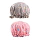 thumbnail image 2 of Gorros de ducha, gorros de ducha de doble capa para mujer, cubre cabello largo y grueso, gorros impermeables reutilizables, paquete de 2 Vhermosa 2035136-1, 2 of 4