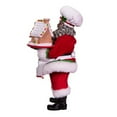 thumbnail image 4 of Kurt Adler 10.5" Fabriche Gingerbread Chef Christmas Santa Figurine, 4 of 7