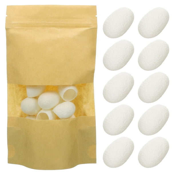 EeaseMX 30 bolas de seda para limpieza facial, exfoliantes blanqueadores y eliminadores de puntos negros para el cuidado de la piel.