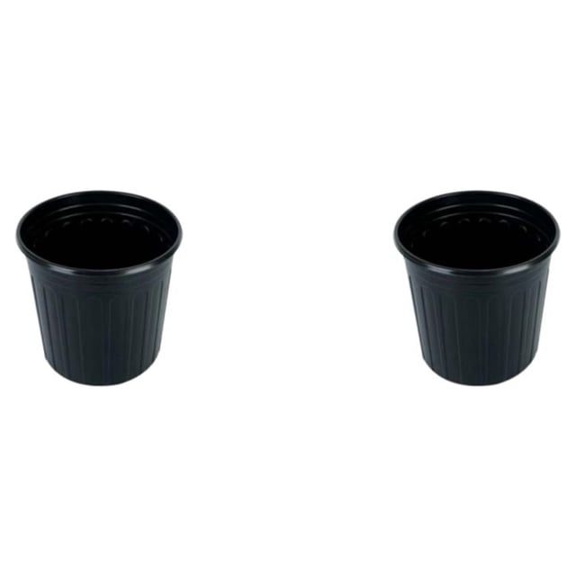 Injueey Caja de cultivo Maceta Maceta de vivero Macetas de plástico Macetas suculentas Interior Hogar Jardín Hogar Contenedor de vegetación Negro/18.8*18.5*13.5 2Conjunto