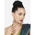 thumbnail image 5 of Set of 2 Multicolor Stones Beads Clustered Traditional Jhumka Earrings For Women, 5 of 7