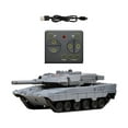 thumbnail image 4 of Tanque de batalla RC con torreta giratoria, modelo de tanque de control remoto para niños. Gris, 4 of 9