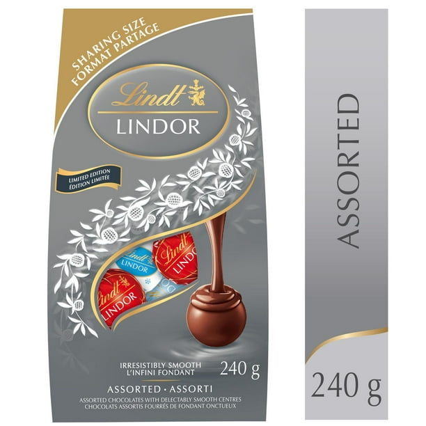 Truffes LINDOR assorties au chocolat de Lindt – Édition limitée – Sachet (240  g) 