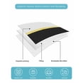 thumbnail image 5 of Quilts Twin Size Bedding Set, Modern Black Gold Lightweight Quilted Comforter, Minimalist Geometric Yellow Striped Soft Reversible Bedspread Coverlet with Pillow Covers for All Season, 68" x 86", 5 of 7