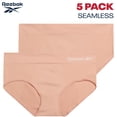 thumbnail image 3 of Reebok Panties tipo hipster sin costuras, paquete de 5, talla chica, 3 of 6