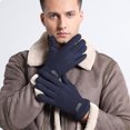 thumbnail image 4 of Gants de Course à Écran Tactile Gants d'Hiver Doublure pour Course Cyclisme Travail Randonnée Conduite, 4 of 5