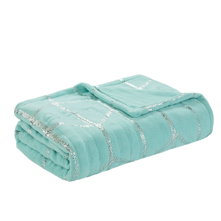 Arielle electric metallic print throw deals