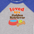 thumbnail image 4 of Inktastic Golden Retriever Loved by a Boys or Girls Baby Bodysuit, 4 of 5