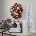 thumbnail image 2 of Northlight Traditional 2-Finish Shatterproof Ball Christmas Wreath - 13" - Multicolor - Unlit, 2 of 3