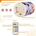 thumbnail image 5 of Yayeee Flameless Candles with Remote Flickering Battery Operated Multi Color Changing, Purple Halloween Pumpkin, 5 of 7
