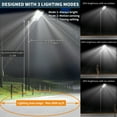 thumbnail image 7 of Bjsuc Solar Street Lights Outdoor, 600000LM Commercial Parking Lot Light Dusk to Dawn, 7 of 7