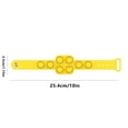 thumbnail image 3 of Maoww Bracelet à Bulles Fidget Réglable Push Pop Bracelet en Silicone Anti-Stress, Jaune, 3 of 7