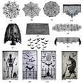 thumbnail image 3 of Amdohai Halloween Elements Spooky Pattern Lampshade with Ribbon Black Lace Family Halloween Party Scene Decoration, 3 of 8