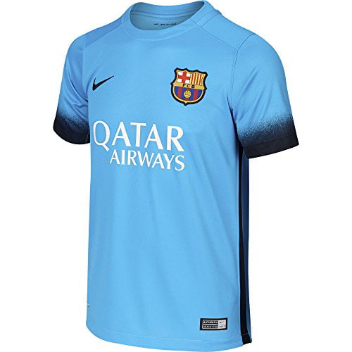 persoon fee afgunst Nike Kids Barcelona 2015/2016 Home Soccer Jersey (Current Blue) Youth  X-Large - Walmart.com