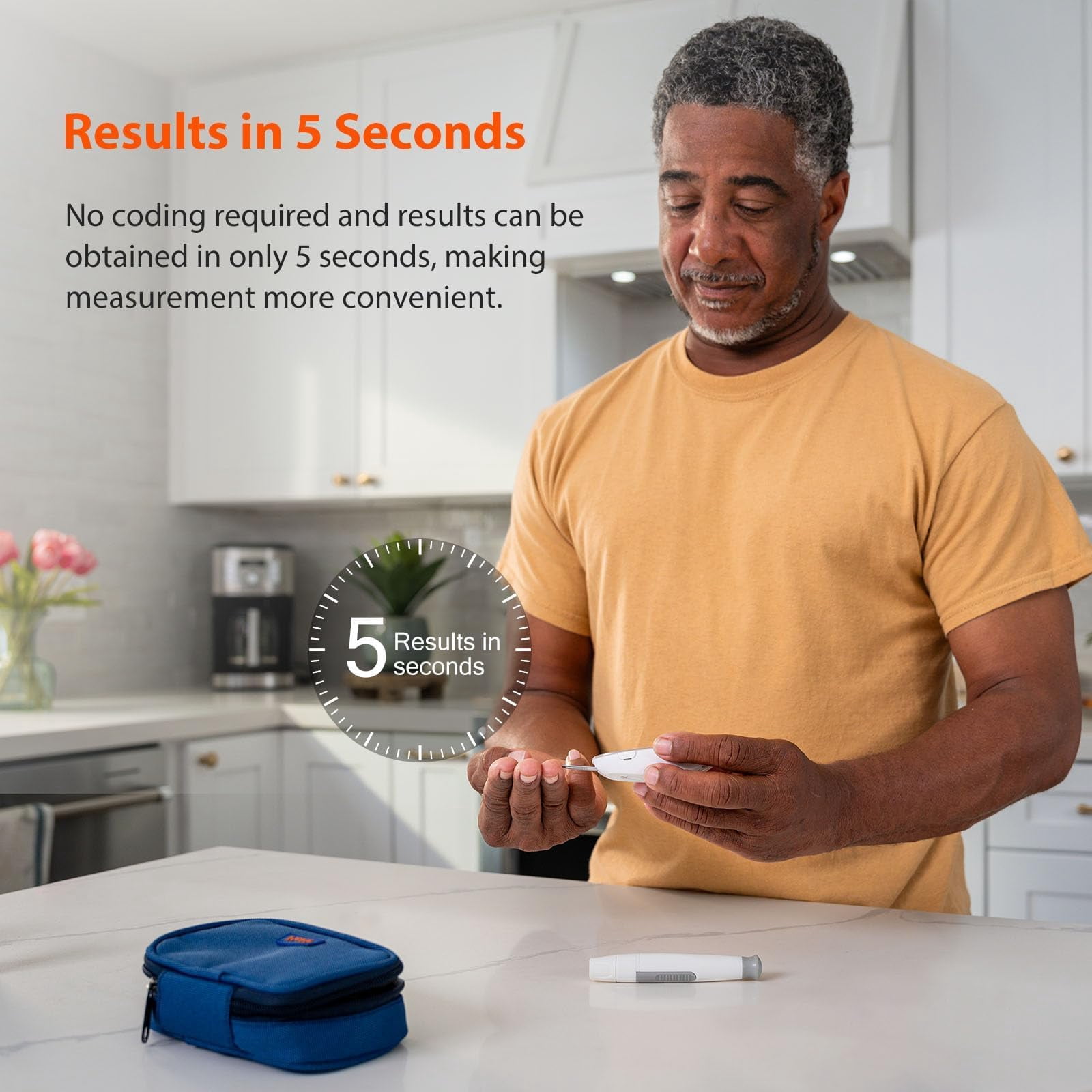 iHealth Gluco+ Wireless Smart Blood Glucose Monitor Kit, Bluetooth Blood Sugar Meter with 100 Test Strips, 100 Lancets and Lancing Device