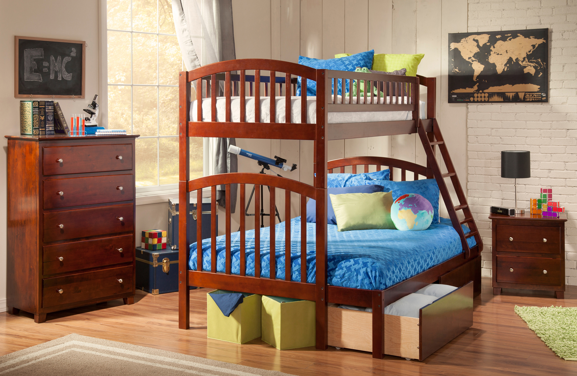 Richland Bunk Bed Twin over Full in Multiple Colors and Configurations