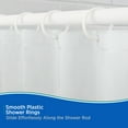 thumbnail image 3 of Kenney Rust-Proof Smooth Plastic Shower Curtain Rings, Set of 12, White, 3 of 7
