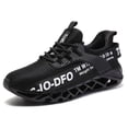 thumbnail image 4 of Sneakers for Men Slip on Fashion Sport Running Tennis Athletic Walking Shoes Gym Runner Trail Shoes Black White Size 9, 4 of 8