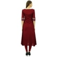 thumbnail image 7 of Atasi Women's Party Wear Maroon Ethnic Straight Salwar Suit Set With Dupatta-18, 7 of 7