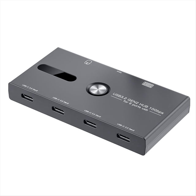 Hub USB C de 10 Gbps, Divisor USB C de 6 Puertos, Concentrador USB C una USB C para PC, Computadora PortáTil, HUB Hub 3.2 Gen2 Divisor USB C de 4 Puertos