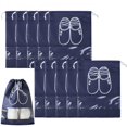 thumbnail image 1 of Bolsa de viaje para zapatos de 5 uds., gran ventana transparente, con cordón, a prueba de polvo, bolsas de almacenamiento de zapatos no tejidos para hombres y mujeres, 32*44CM BANYUO  Hogar, 1 of 5