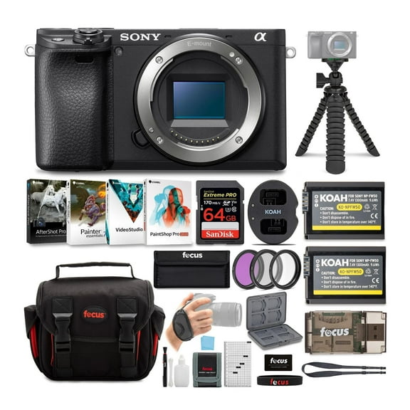 Sony a6400 Mirrorless Digital Camera (Body Only) with Software Suite Bundle