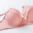 thumbnail image 4 of AJGRHE Women Active BraDouble Lace Lingerie Plus Size Bra for Full Support and Comfort 105D Pink, 4 of 6