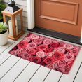 thumbnail image 5 of Valentine's Day Washable Area Rug 2 x 3 ft Pink and Red Rose Flowers, Soft Non Slip Rugs Stain Repellent Indoor Felt Carpet for Living Dining Room Bedroom Home Office, 5 of 9
