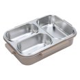 thumbnail image 1 of Lunch Box Container, Detachable 1.2L 3 Compartments 304 Stainless Steel Food Container  for Students Office Workers, 1 of 7