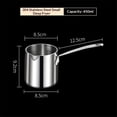 thumbnail image 1 of Butter Warmer Turkish Coffee Pot Milk Warmer Pot Mini Saucepan with Spout Tri-Ply Stainless Steel (15.8oz/450ml), 1 of 5