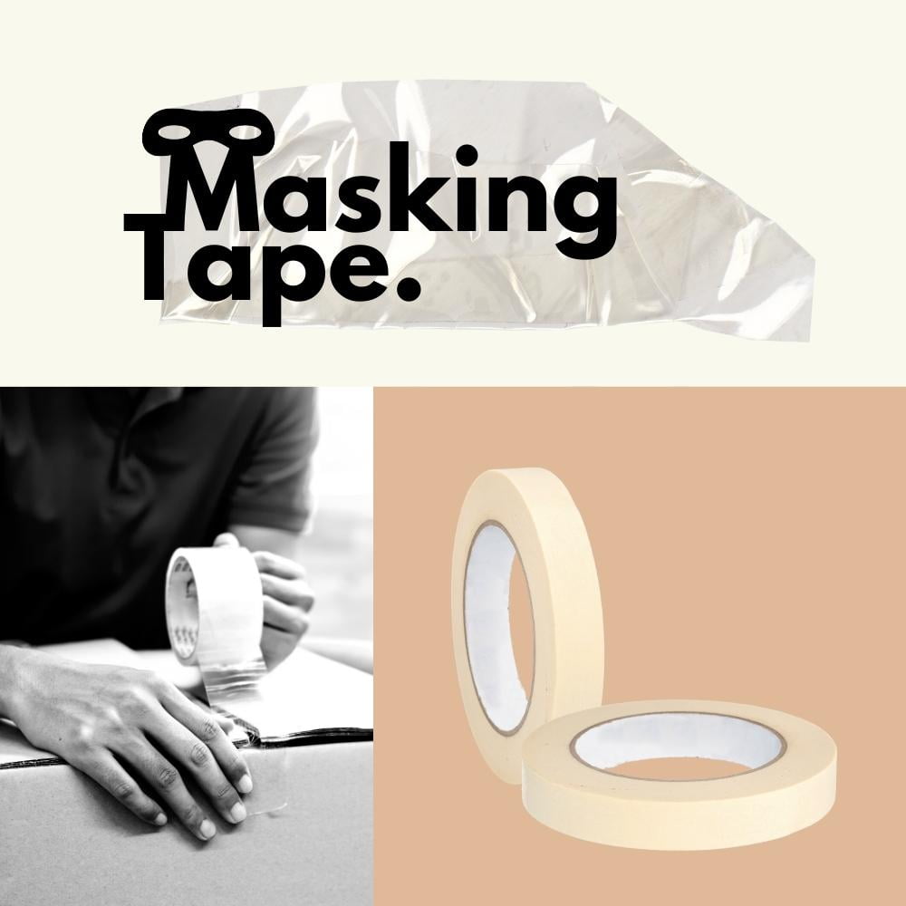 Shield Tape Masking Paint Tape, 4.9 Mil, Water & Oil Resistant, 48 Pieces, 3/4" x 60 Yards