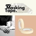 thumbnail image 7 of MMBM 12 Rolls - 5 Mil - General Purpose Masking Tape Water & Oil Resistant, Quality Adhesive, Mutipurpose, Ivory, 3/4" x 60 Yards, 7 of 7