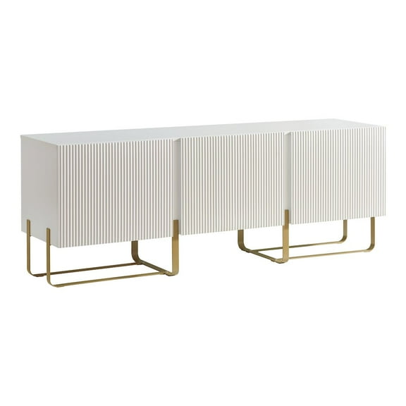 Furniture of America Haft Modern Wood 3-Cabinet TV Stand