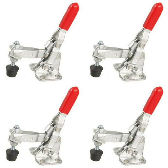 4X 101A 50Kg 110 Lbs Holding Capacity Red Straight Handle Vertical Toggle Clamp